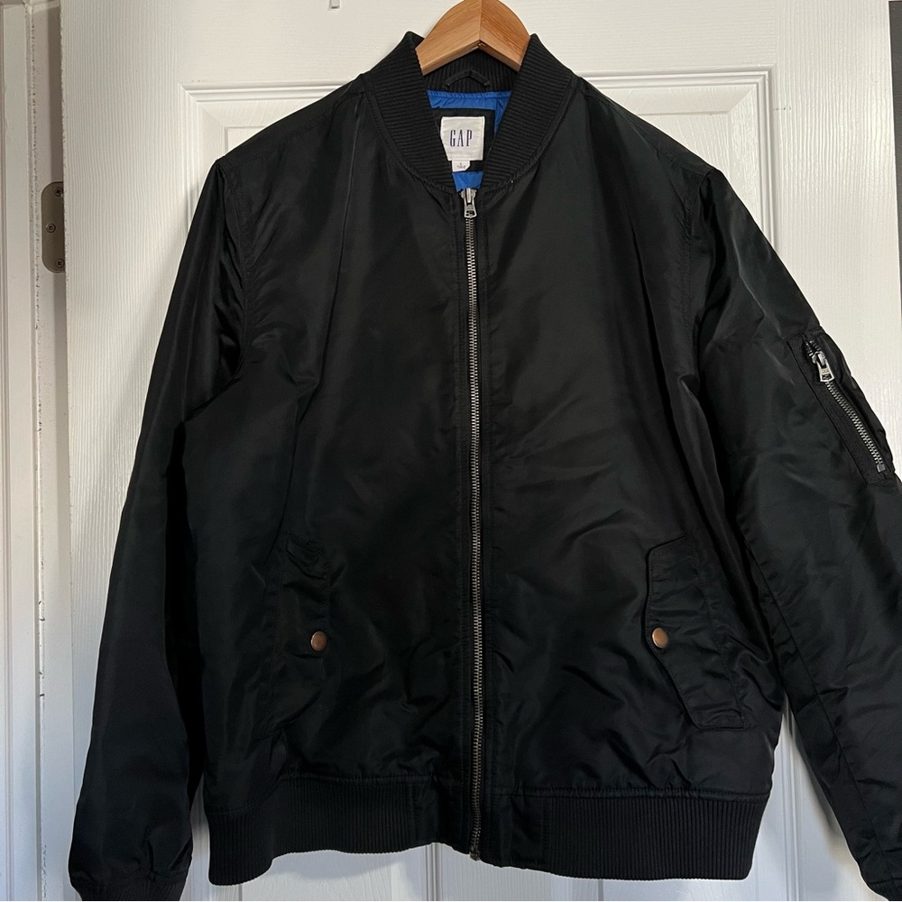 Black bomber jacket